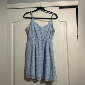 Blue floral patterned lulus dress